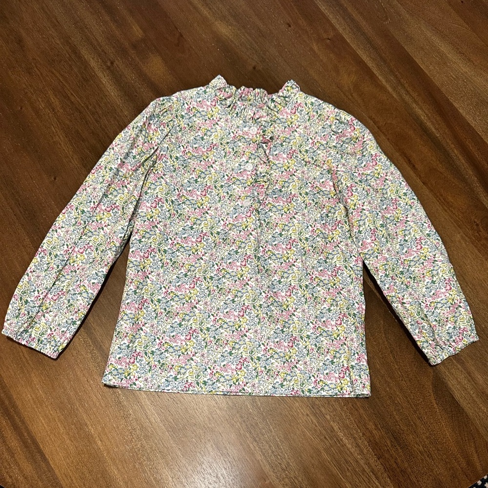Little English Ruffled Popover Green Gables Floral